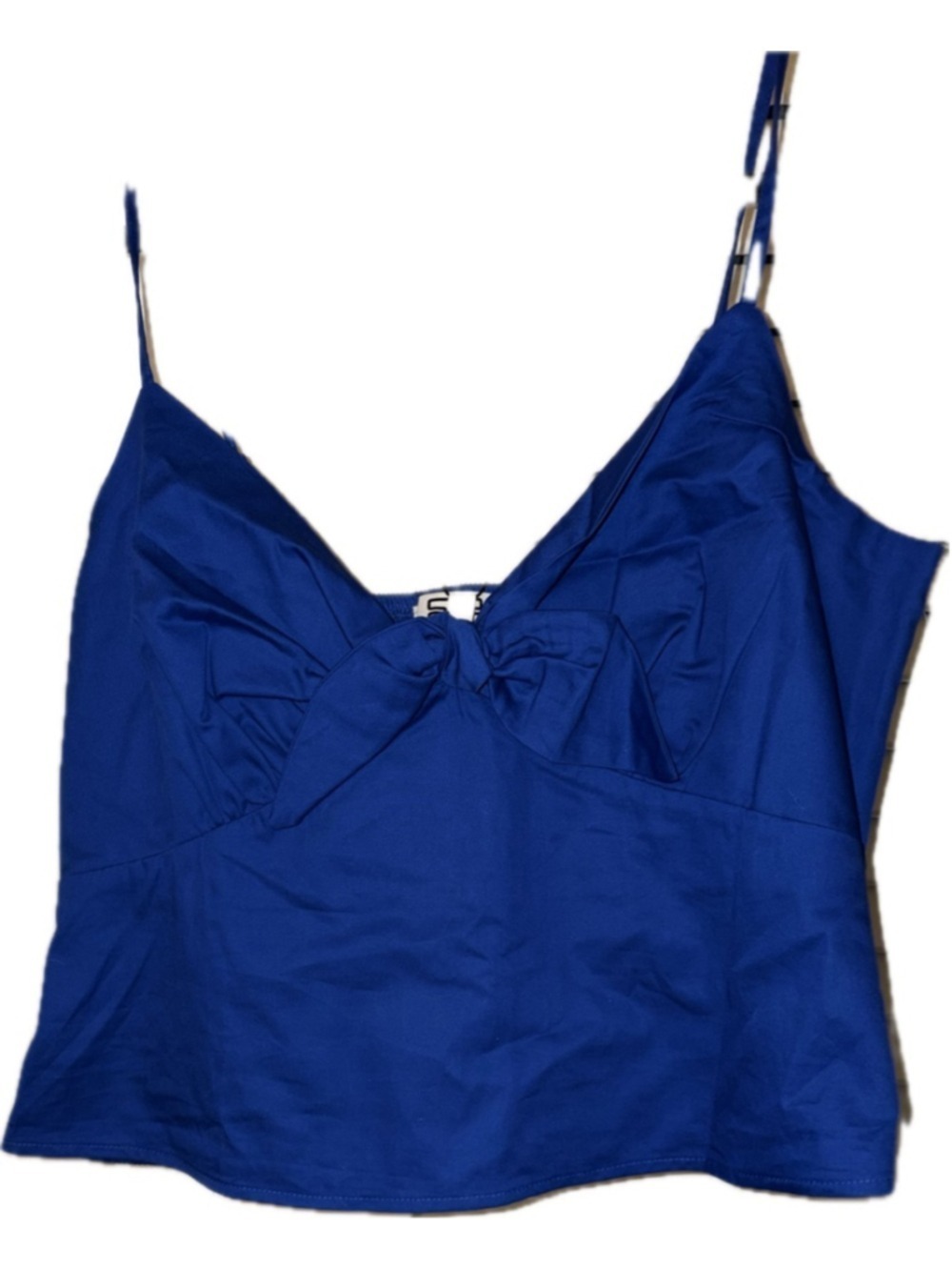 NWT ROBERT RODRIGUEZ Blue Crop Top with bowL
